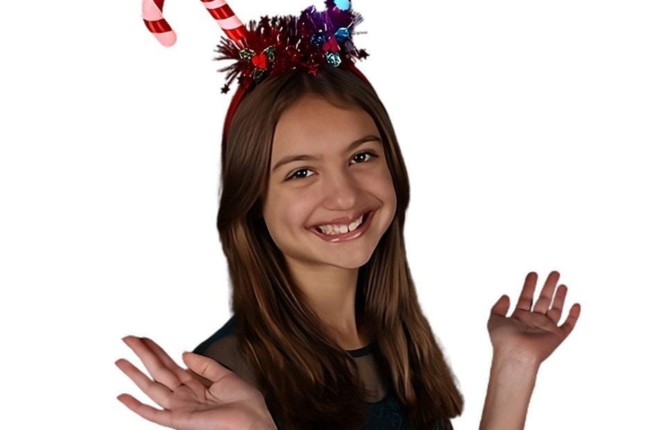Light Up Candy Cane Headband Candy Cane Decor and Accessories
