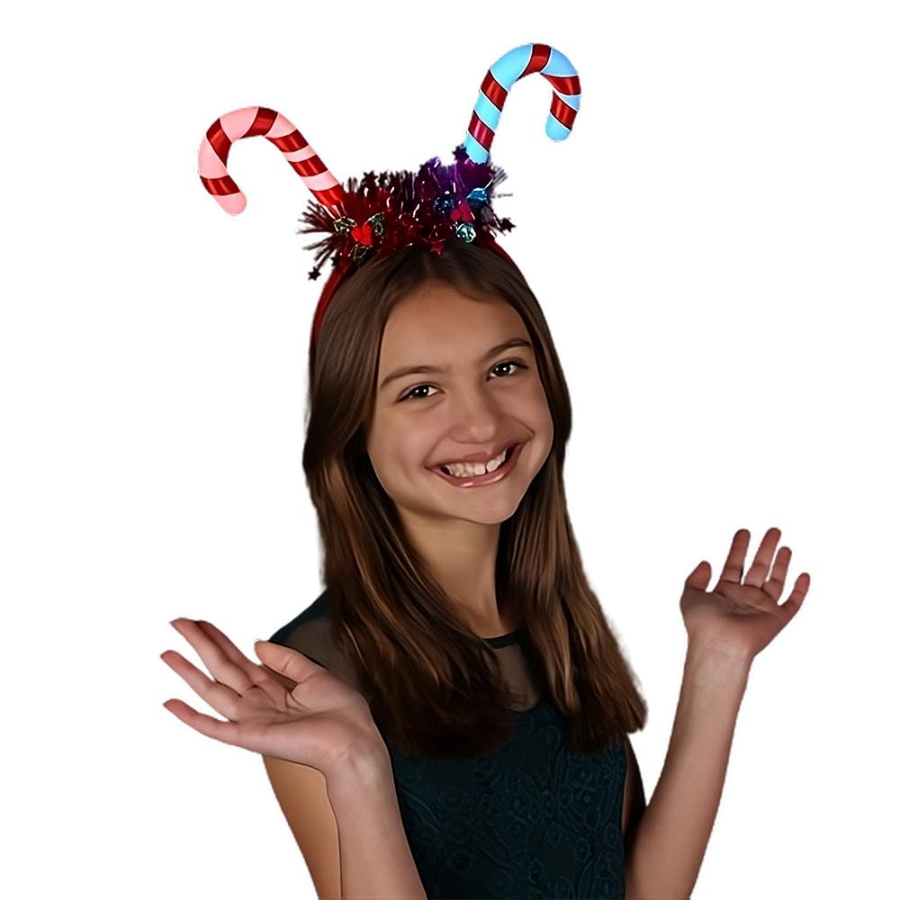 Promotional Customized Blinky Candy Cane Headband