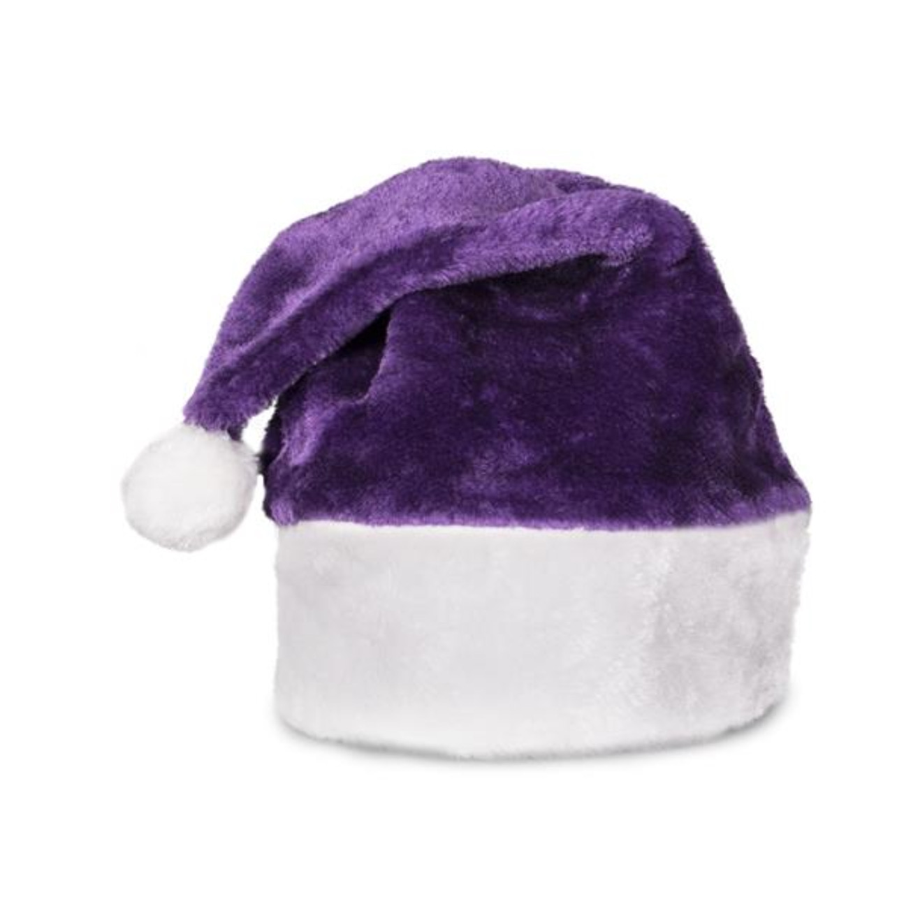 Purple Stylish Fluffy Fur Santa Christmas Plush Hat All Products