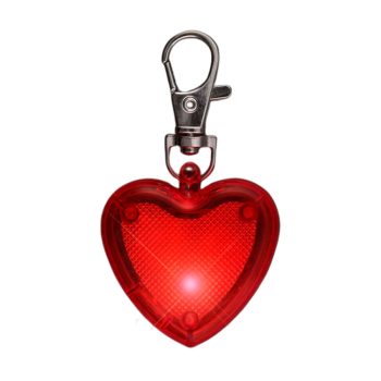 Red Heart Personal Safety Emergency Keychain Set Flashlight Blinkers Corporate Events