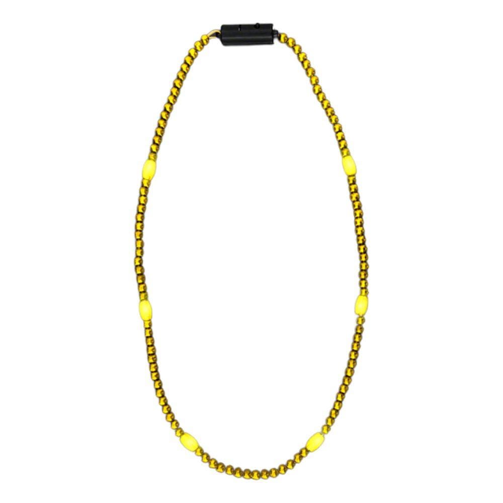 LED Necklace with Mardi Gras Beads Pack of 12 All Products 9
