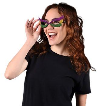 Sparkling Glitter Eyeglasses Mask for Mardi Gras New Orleans All Products