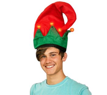 Light Up Christmas Elf Plush Hat All Products