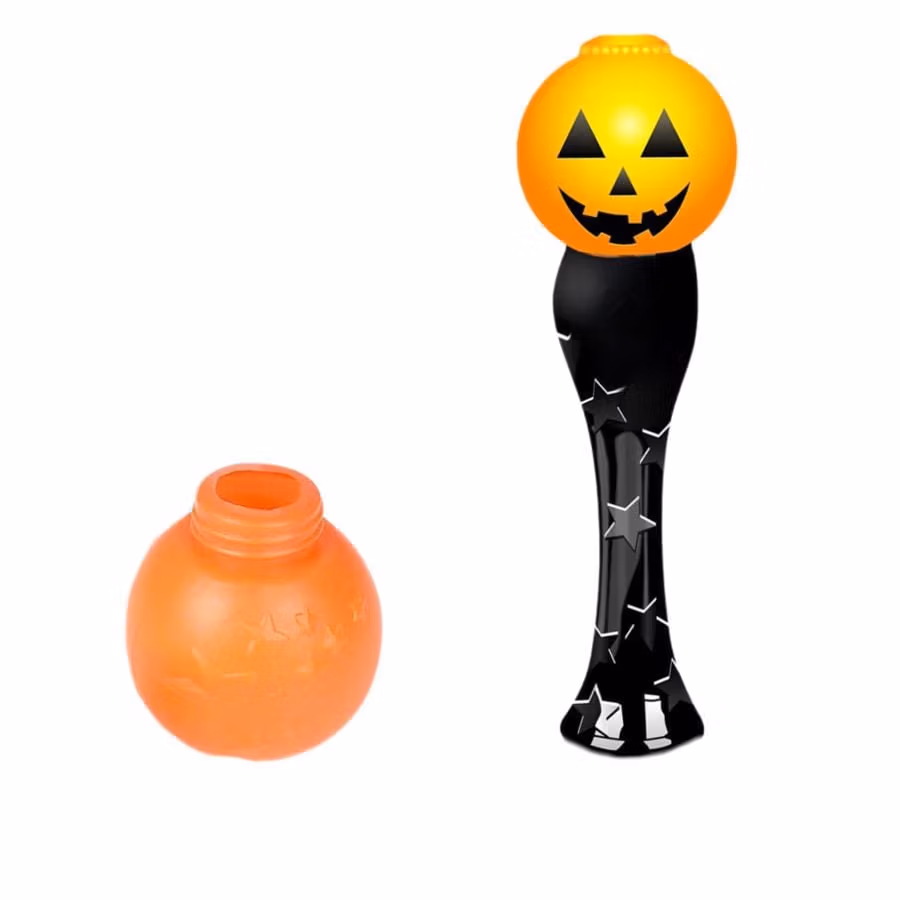 15 Inch Light Up Jack-O-Lantern Pumpkin Bubble Wand for Halloween Bubble Solution Included All Products 4