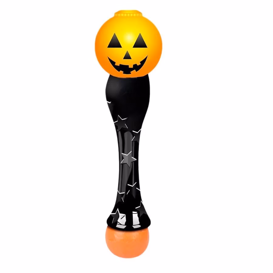 15 Inch Light Up Jack-O-Lantern Pumpkin Bubble Wand for Halloween Bubble Solution Included All Products 5
