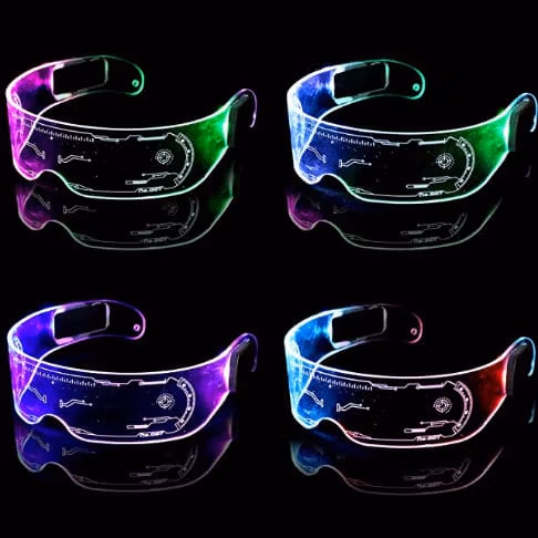 Light Up Futuristic Luminous Visor Glasses All Products 4