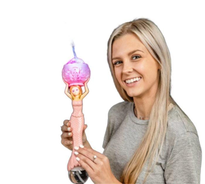14 Inches Light Up Mermaid Bubble Wand Bubble Solution Included | Best ...