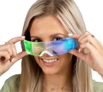 Light Up Futuristic Luminous Visor Glasses All Products