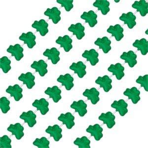 Shamrock Beaded Necklaces Pack of 12
