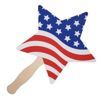 Star Shaped Unlit Patriotic Paper Board Hand Fan All Products