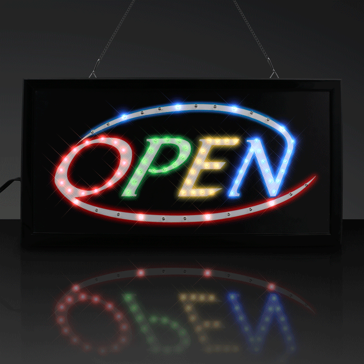 Multicolor LED Open Bar Sign All Products 5