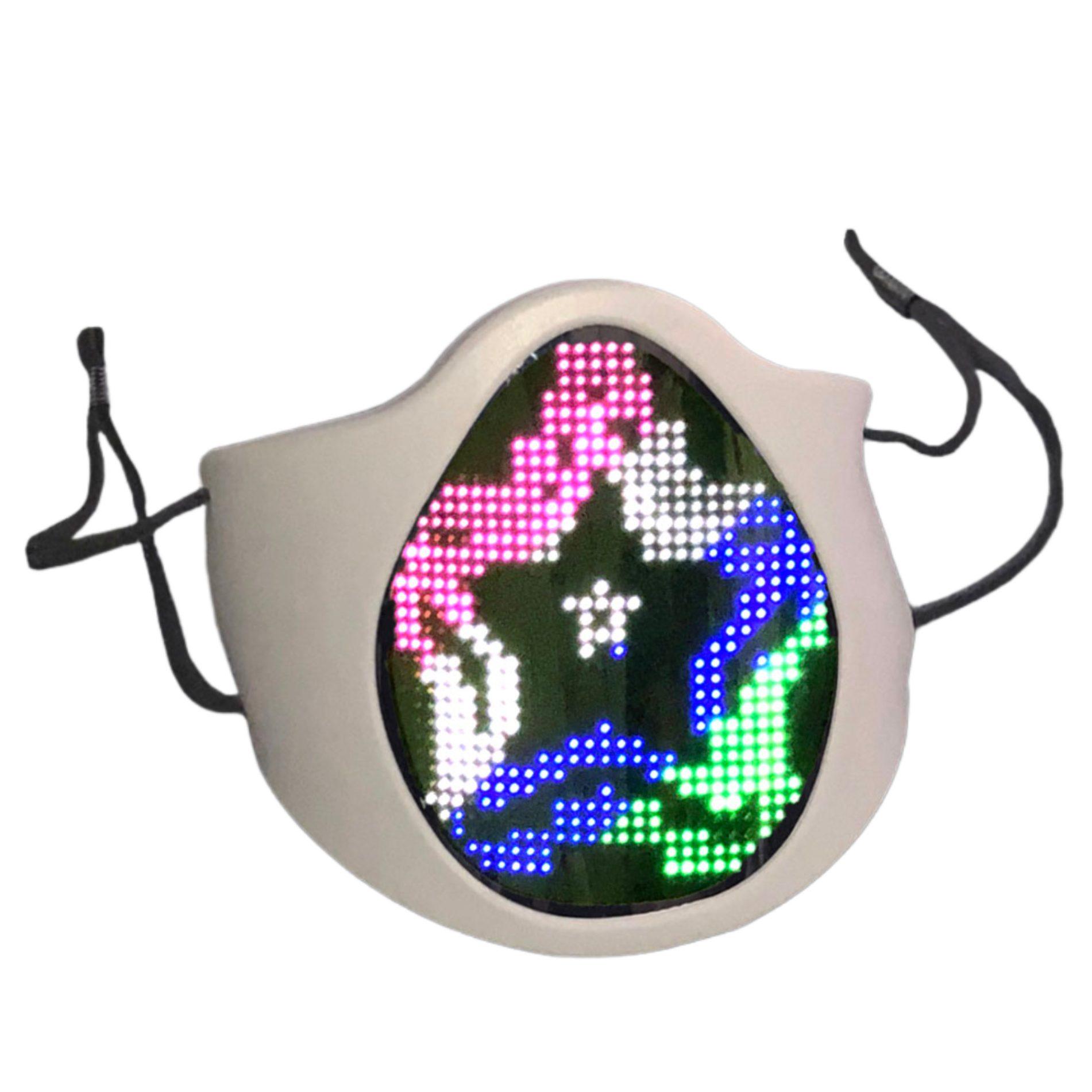 App Controlled Programmable LED Screen Bluetooth Multi-Language Mask USB Charging Grey Silicone All Products 3