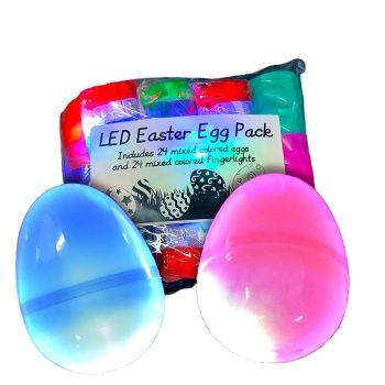 Easter Bundle 24 Multicolored Eggs and 24 Finger Lights All Products