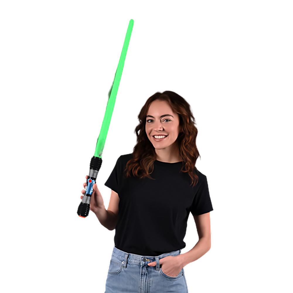 Galactic LED Expandable Green Light Saber Sword 4th of July 6