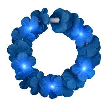 Island Girl Tropical Flower Crown Lei Headband Blue All Products