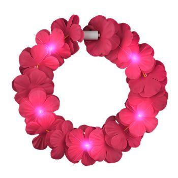 Island Girl Tropical Flower Crown Lei Headband Pink All Products
