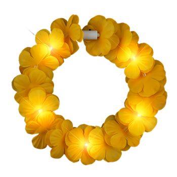 Island Girl Tropical Flower Crown Lei Headband Yellow All Products