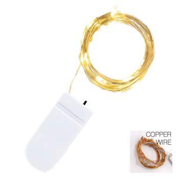 LED 20 Inch Copper Wire String Lights Warm White All Products