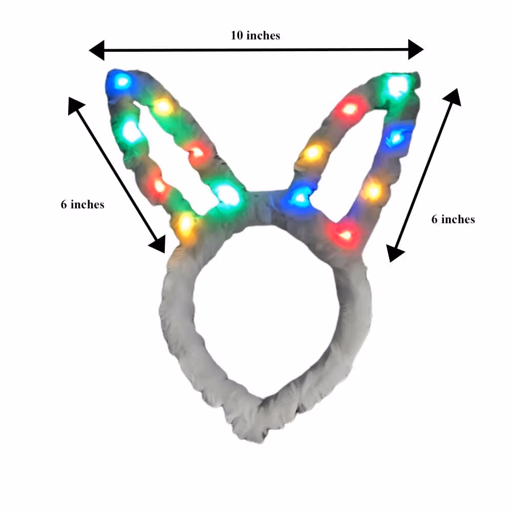 Light Up Multicolor Bunny Ears All Products 4