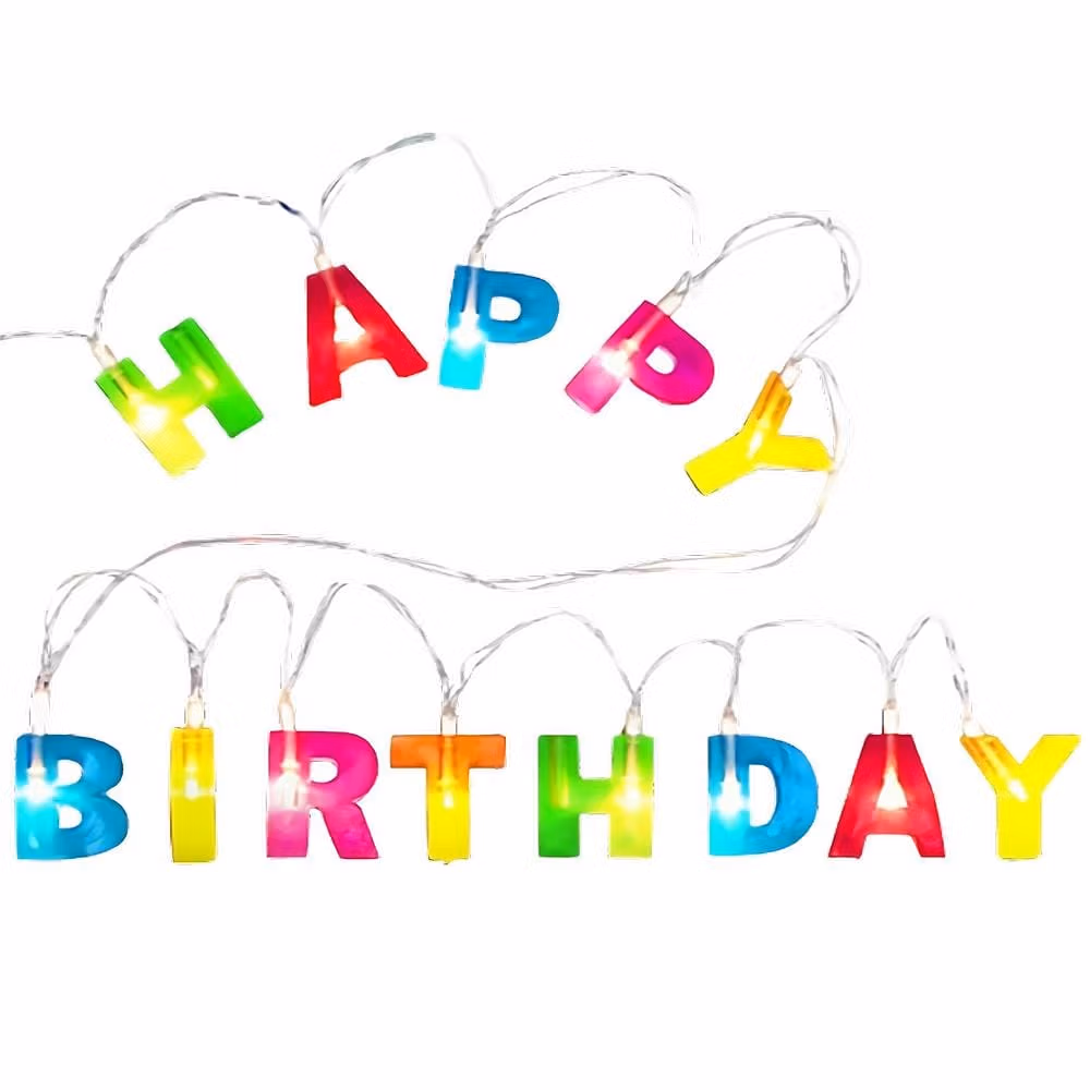 Light Up Happy Birthday LED String Lights Decoration All Products 3