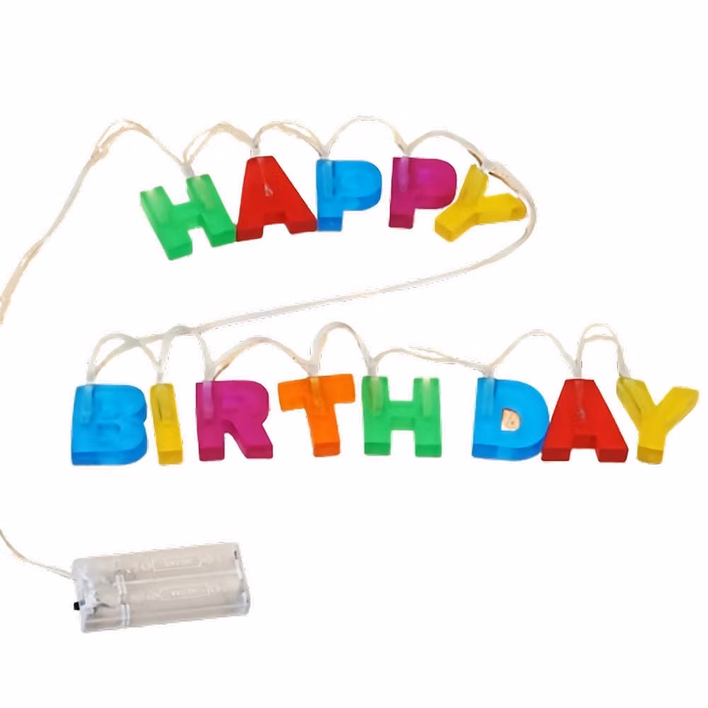 Light Up Happy Birthday LED String Lights Decoration All Products 6