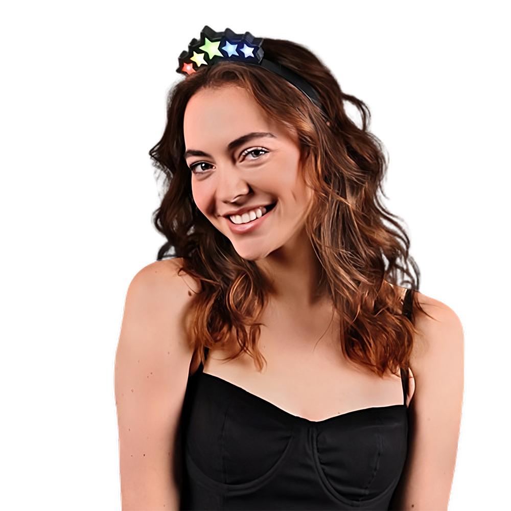 Light Up Sparkling Stars Headband All Products 6