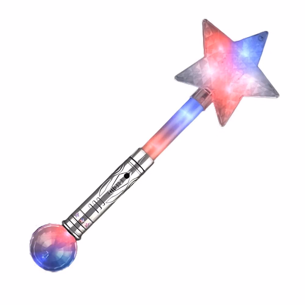 Light Up Super Star Jumbo Wand 2 Inch Glow Sticks 4