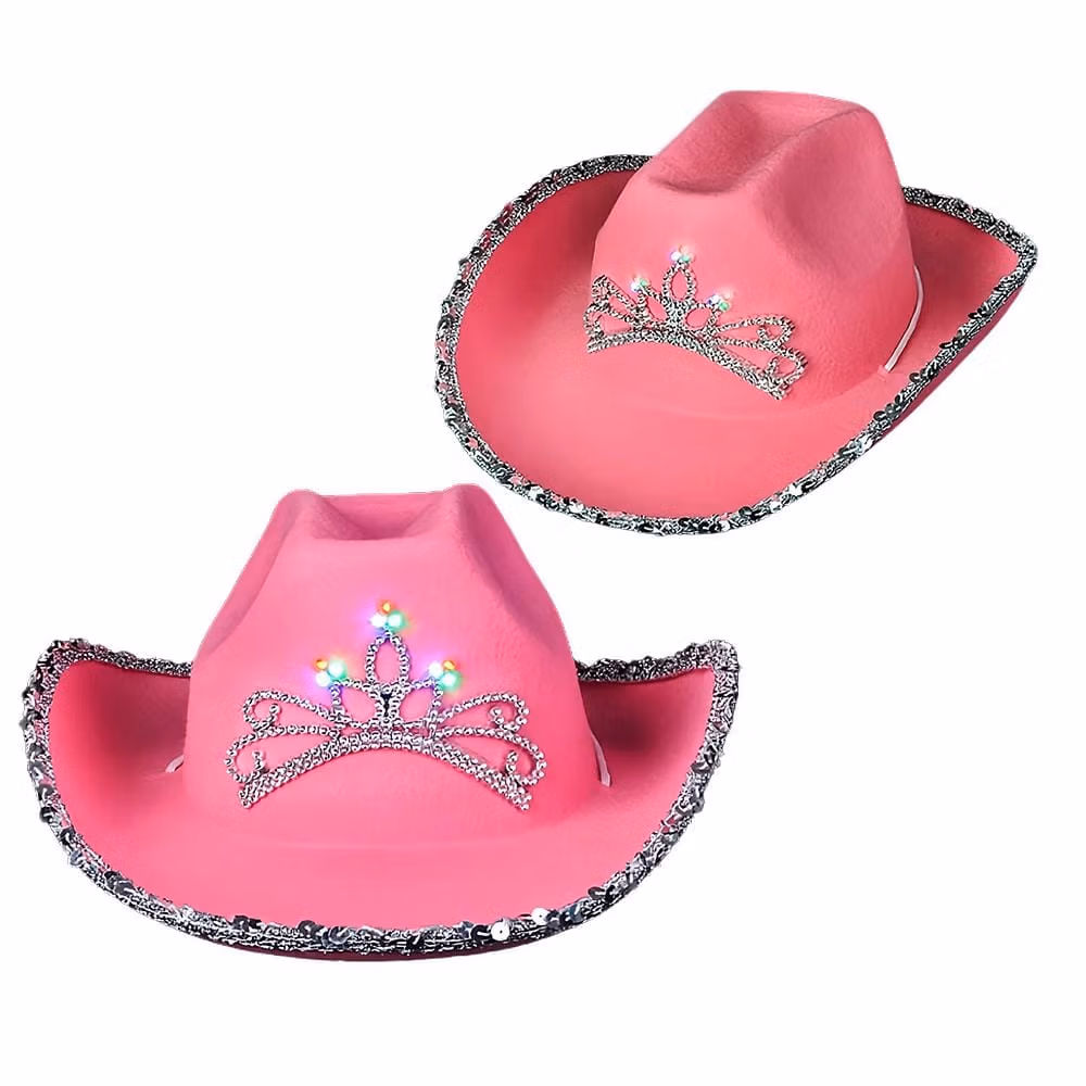Child Size LED Pink Western Hat Pack of 24 All Products 5