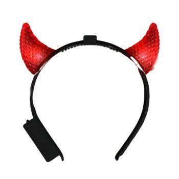 Light Up Crystal Prism Devil Horns Red All Products