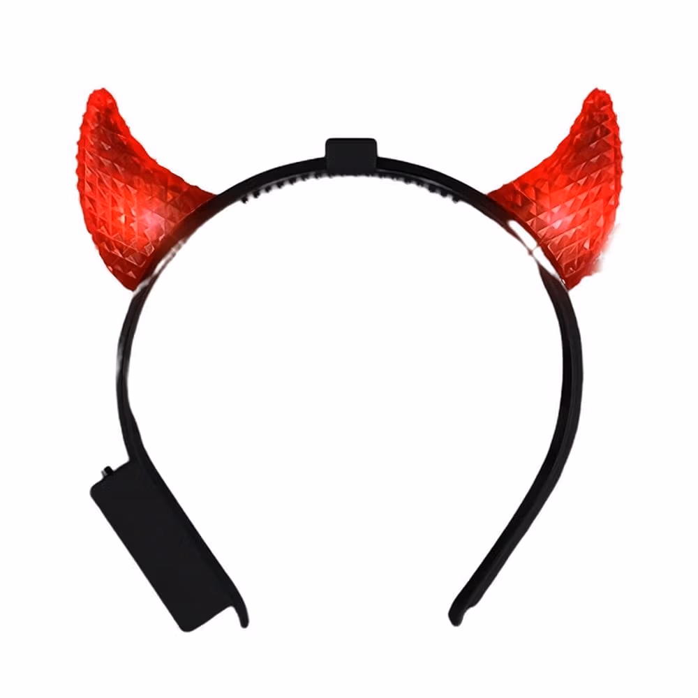 Light Up Crystal Prism Devil Horns Red All Products 5
