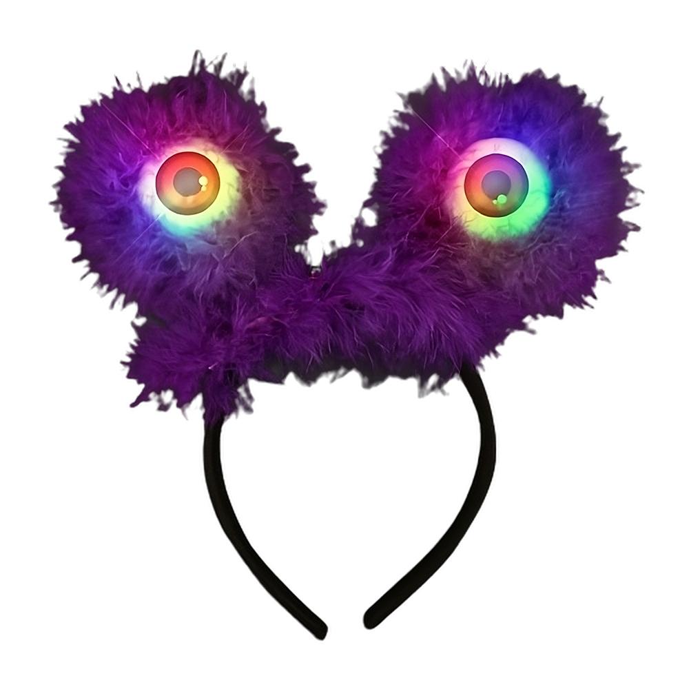 Light Up Furry Monster Wiggly Eyes Head Bopper All Products