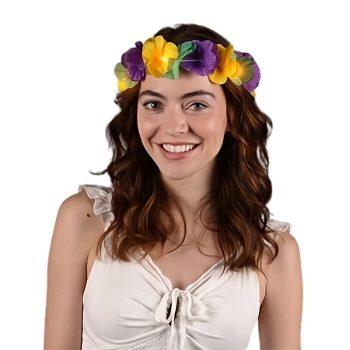Island Girl Tropical Flower Crown Lei Headband Mardi Gras All Products 3