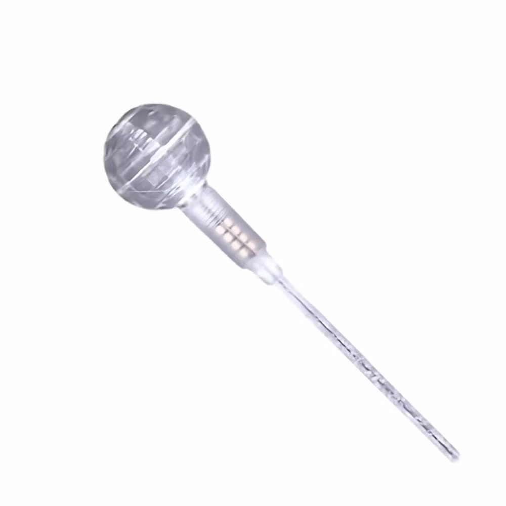 White Cocktail Light Up Projecting Disco Ball Swizzle Stick Drink Stirrer 4th of July 3