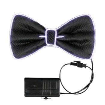 EL Wire White Bow Tie Night Parties All Products