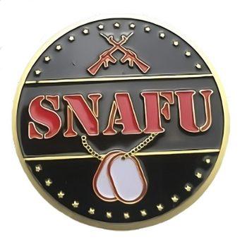 FUBAR SNAFU Military Flipping Challenge Gold Plated Coin All Products