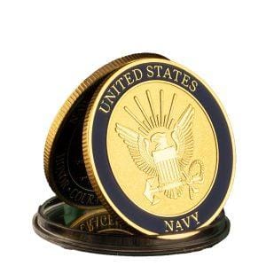 Navy Sailors Creed Challenge Commemorative United States Gold Plated Coin All Products
