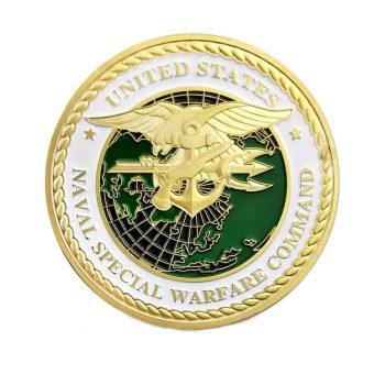 United States Naval Special Warfare Command Military Challenge Gold Plated Coin All Products