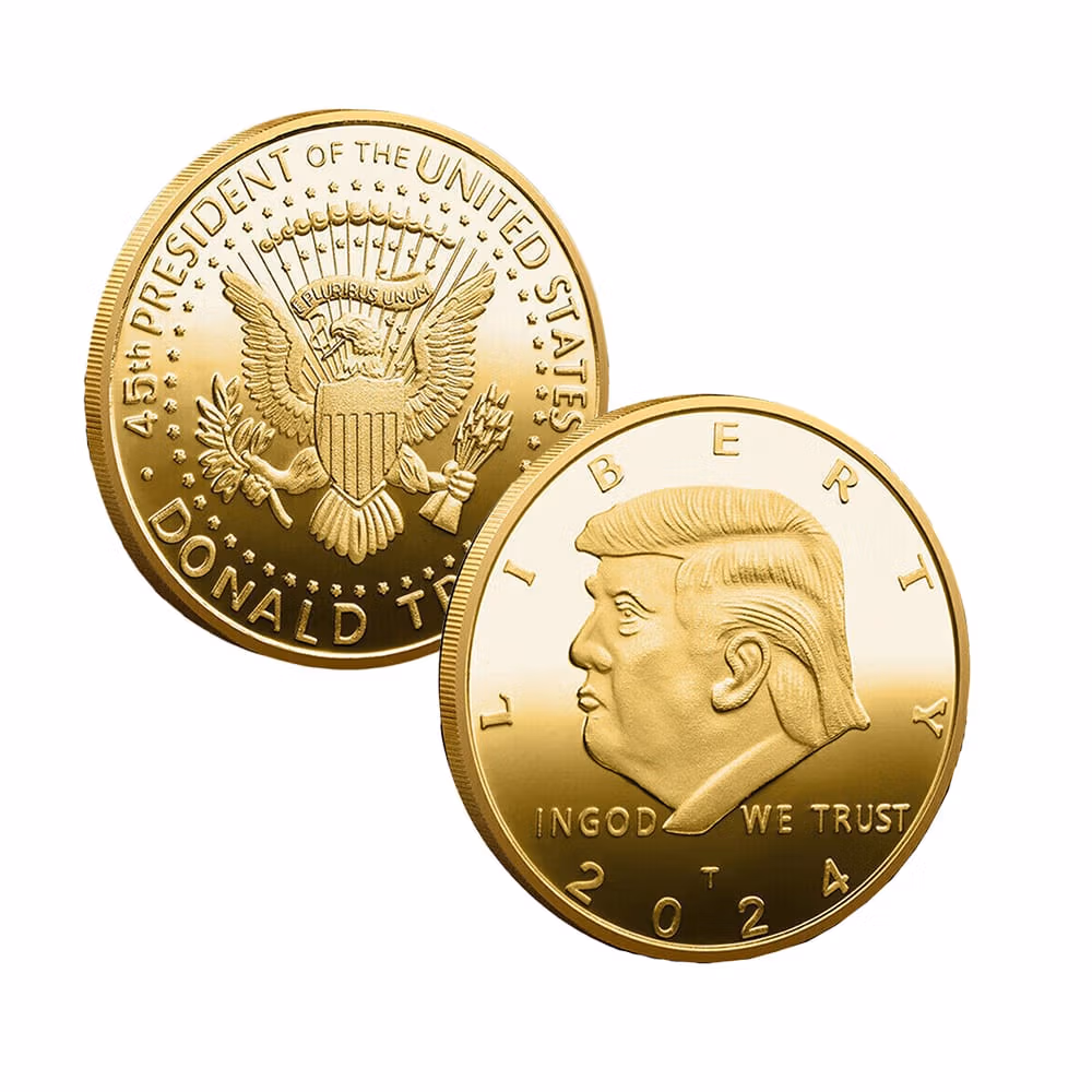 2024 Liberty Donald Trump Gold Plated Commemorative Tribute Coin All Products 6