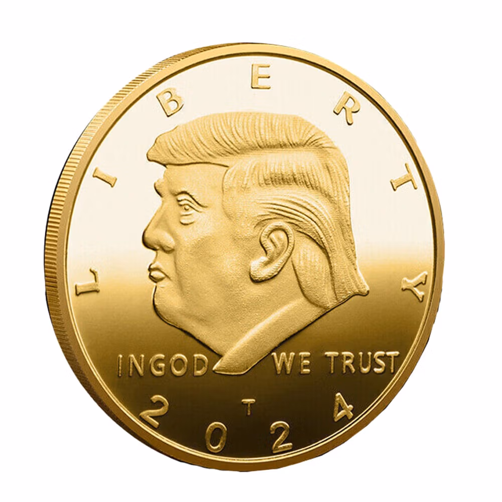 2024 Liberty Donald Trump Gold Plated Commemorative Tribute Coin All Products 3