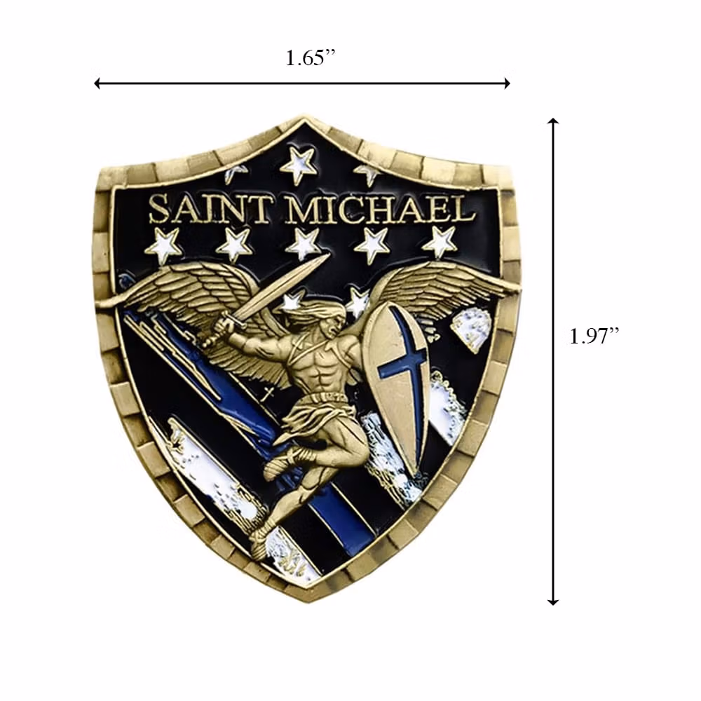Police Officer Law Enforcement Saint Michael 3D Commemorative Thanksgiving Coin All Products 5