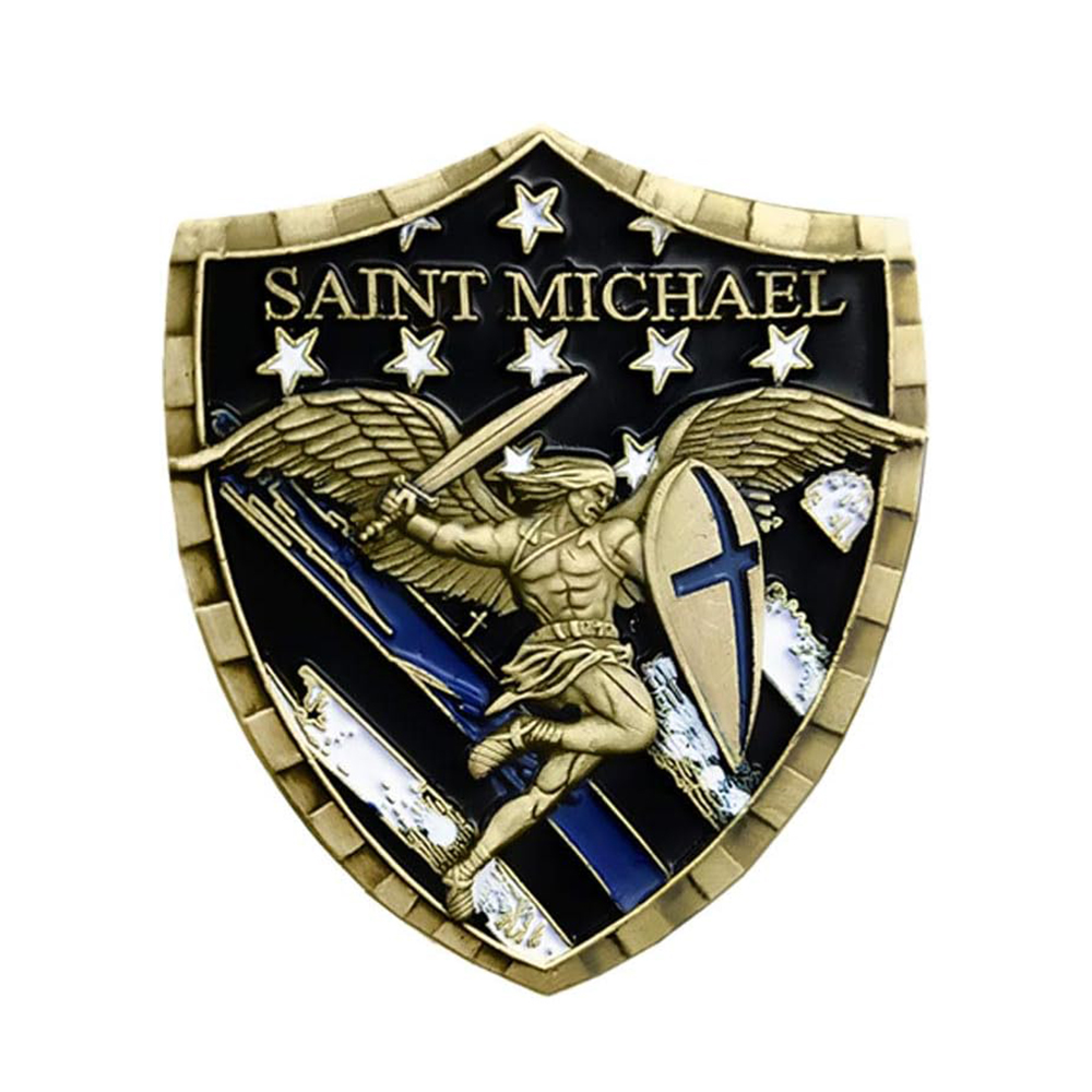 Police Officer Law Enforcement Saint Michael 3D Commemorative Thanksgiving Coin All Products