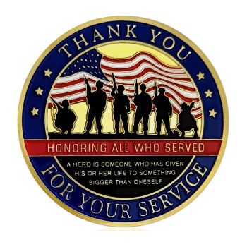 Thank You for Your Service Military Veterans Appreciation Patriotic Challenge Coins All Products