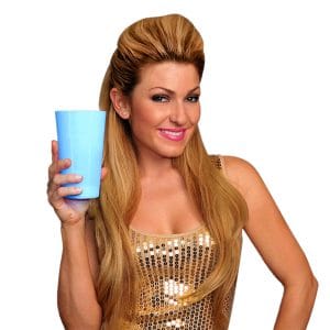 Blue Light Up Party LED Glow Cup 4th of July
