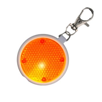 Orange Round Personal Safety Emergency Keychain Set Flashlight Blinkers All Products