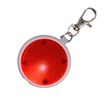 Red Round Personal Safety Emergency Keychain Set Flashlight Blinkers All Products