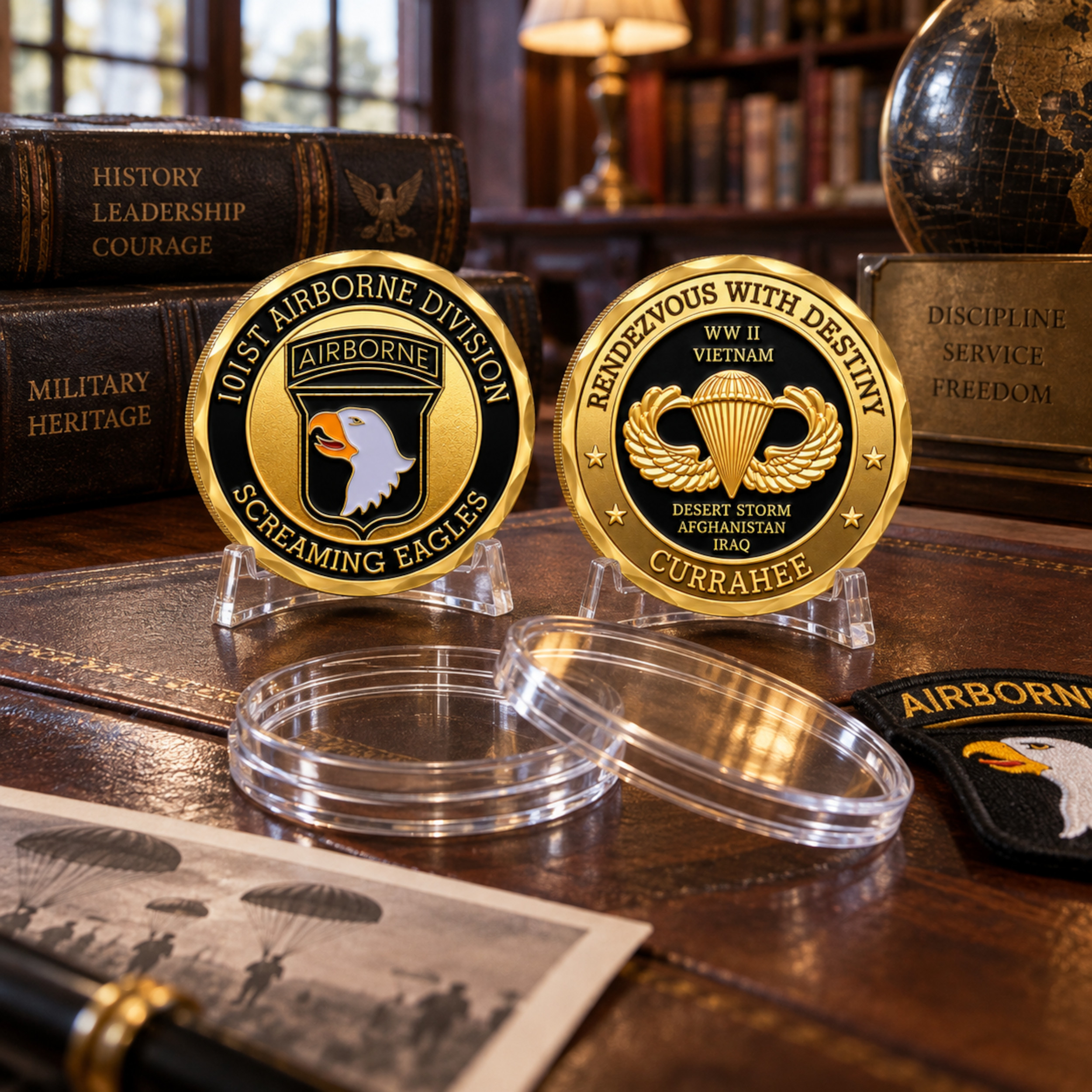 101st Airborne Division Screaming Eagles US Military Commemorative Gold Coin All Products 101st Airborne Division Screaming Eagles US Military Commemorative Gold Coin All Products 5