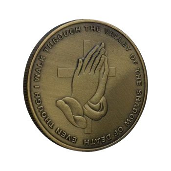 Fear Not Evil Praying Hands Cross Psalm 23:4 Christian Bible Commemorative Bronze Plated Coin All Products Fear Not Evil Praying Hands Cross Psalm 23:4 Christian Bible Commemorative Bronze Plated Coin All Products