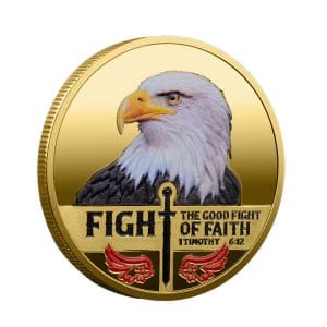Fight the Good Fight of Faith 1 Timothy 6:12 Christian Gold Plated Coin All Products Fight the Good Fight of Faith 1 Timothy 6:12 Christian Gold Plated Coin All Products