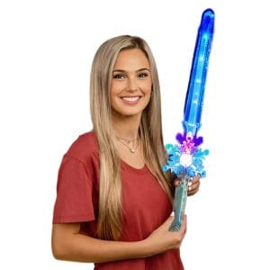 Crystal Snowflake Light Up Sword Wand All Products