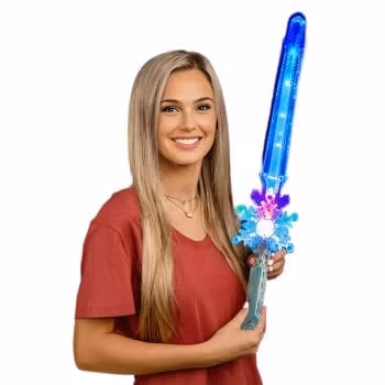 Crystal Snowflake Light Up Sword Wand All Products